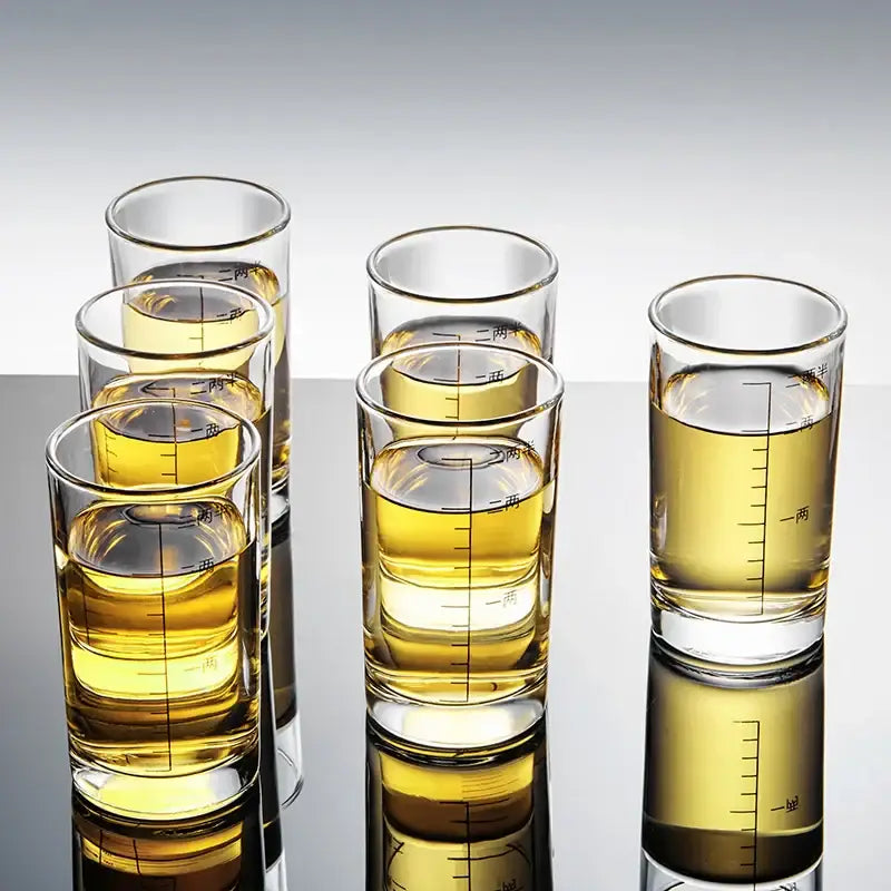 Modern graduated glass spirit set dining room brandy cups
