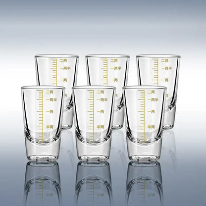 Modern graduated glass spirit set dining room brandy cups