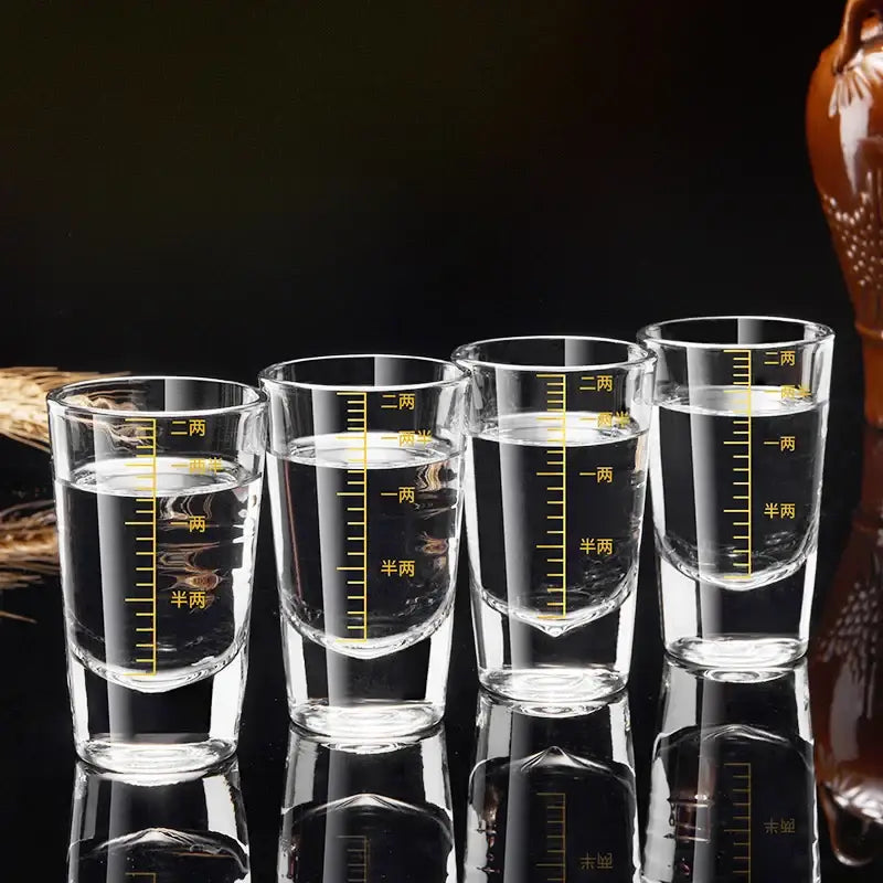 Modern graduated glass spirit set dining room brandy cups