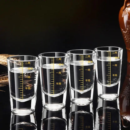 Modern graduated glass spirit set dining room brandy cups