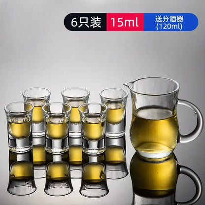 Modern graduated glass spirit set dining room brandy cups