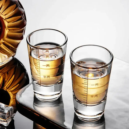 Modern graduated glass spirit set dining room brandy cups