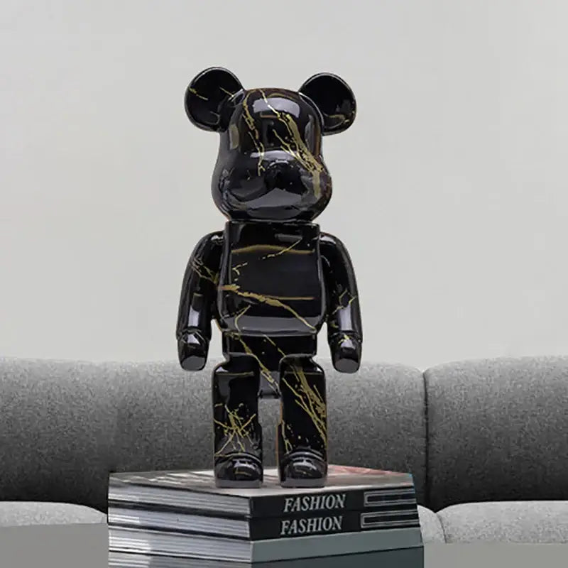 Modern graffiti bear 27cm figurine living room money jar