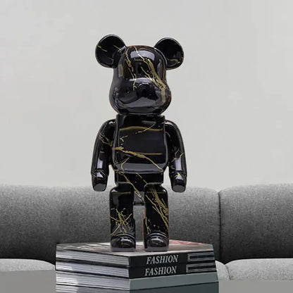 Modern graffiti bear 27cm figurine living room money jar