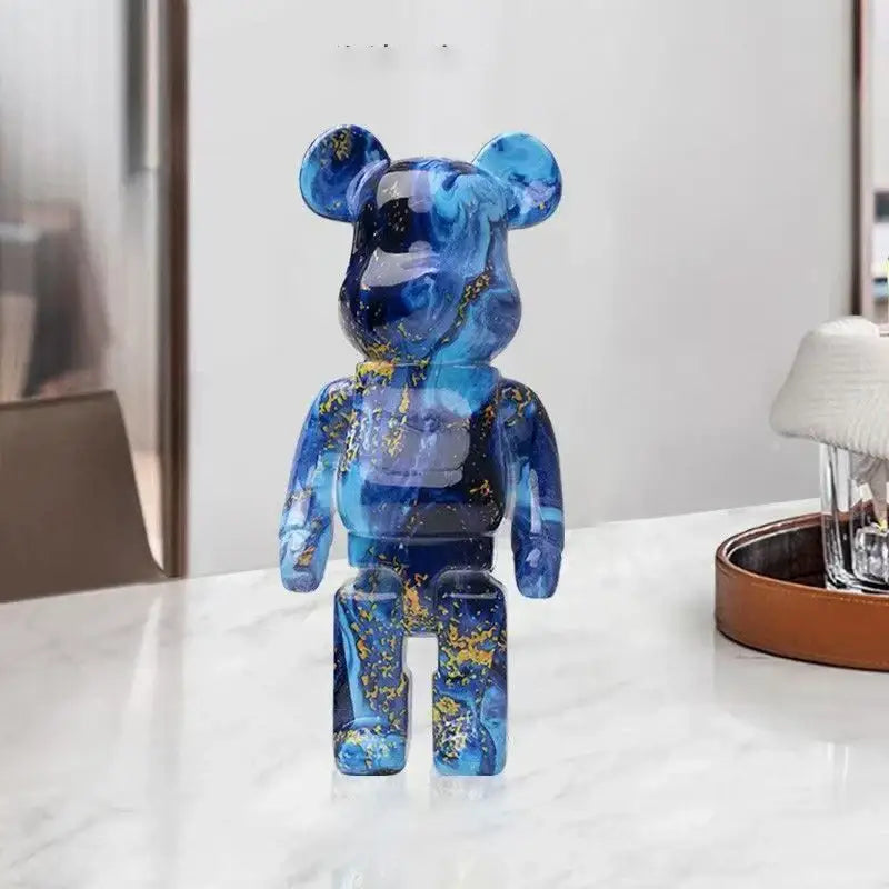 Modern graffiti bear 27cm figurine living room money jar