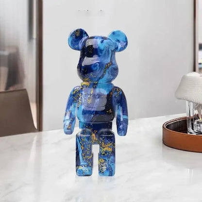 Modern graffiti bear 27cm figurine living room money jar
