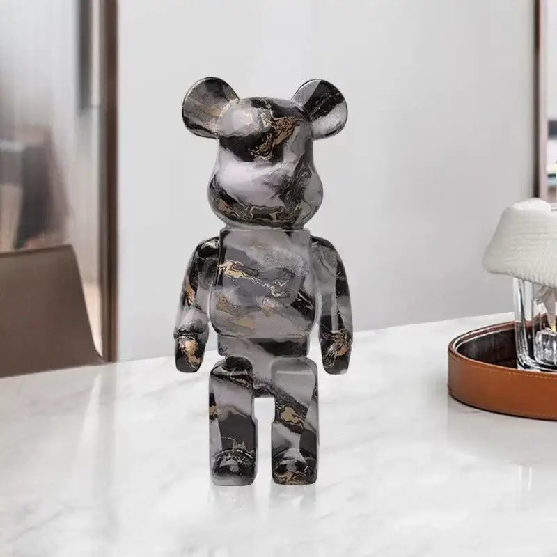 Modern graffiti bear 27cm figurine living room money jar