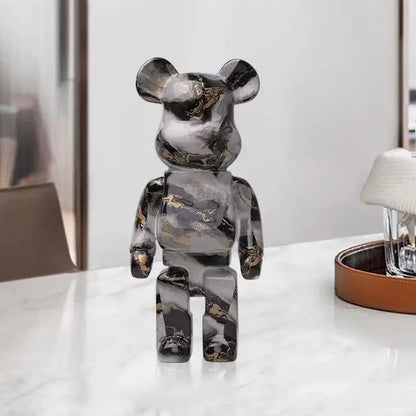 Modern graffiti bear 27cm figurine living room money jar