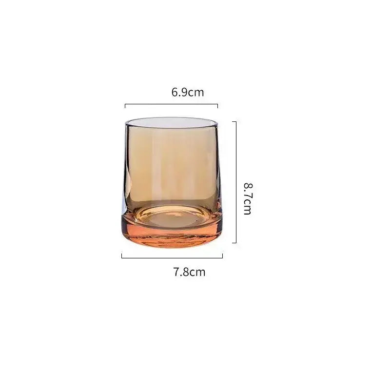 Modern gray amber glass water pitcher with wood stopper kitchen jug