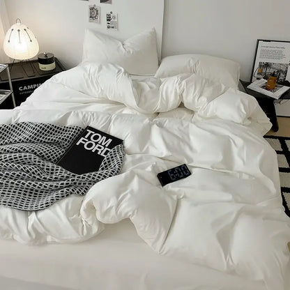 Modern gray comforter cover set with geometric throw bedroom bedding