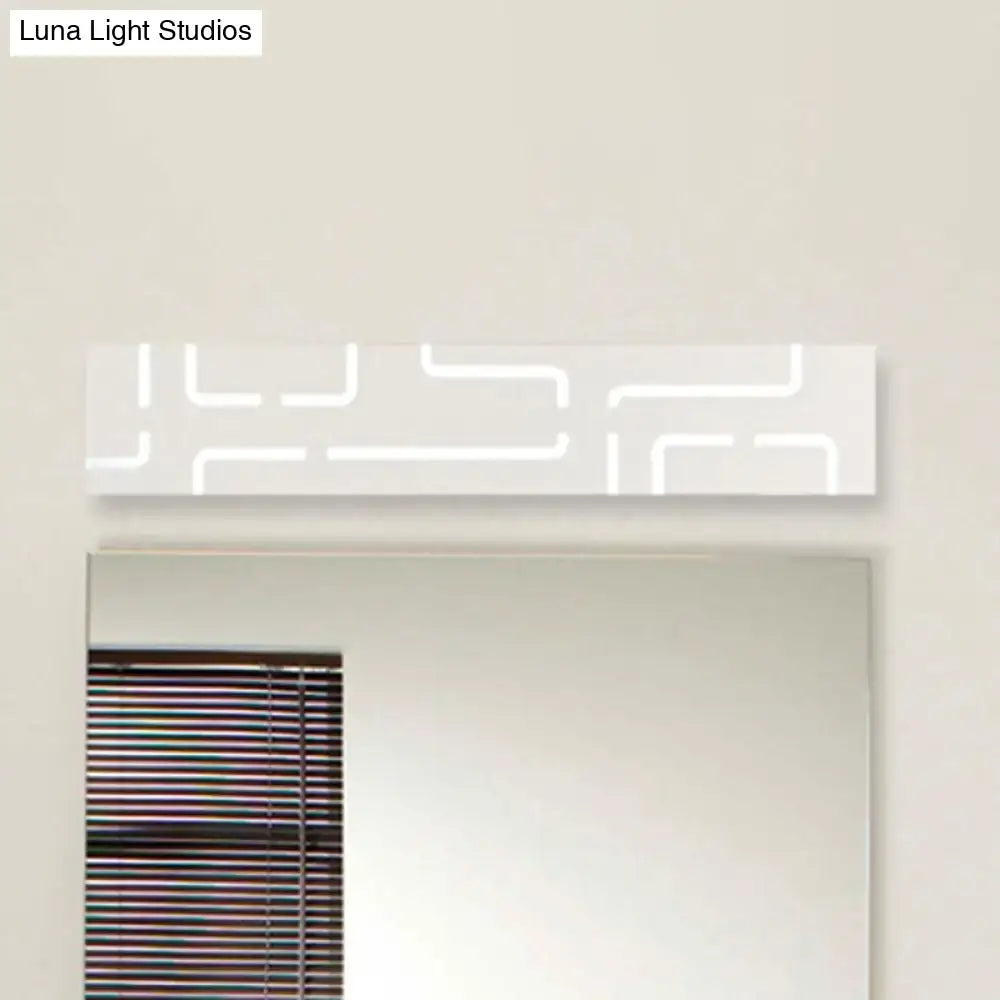 Modern gray geometric led wall sconce bedroom warm white light
