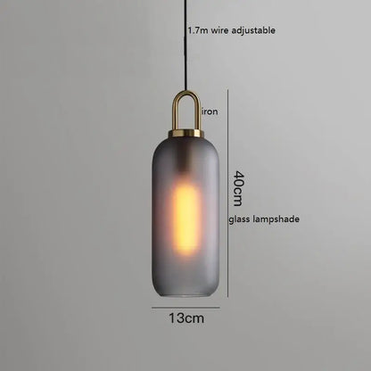 Modern gray glass ball led pendant light set – dining room