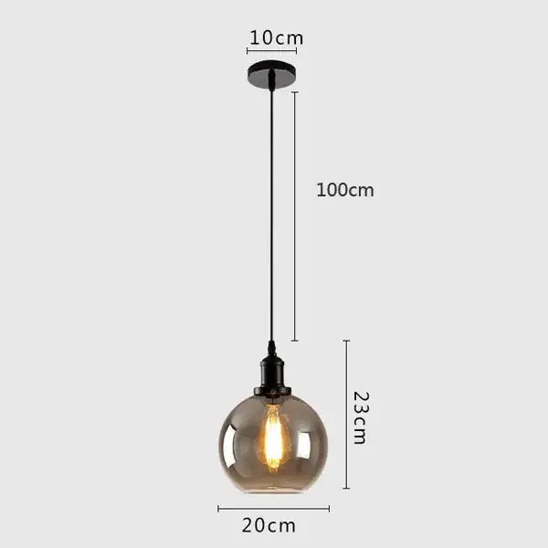 Modern gray glass pendant light set of 4 dining room lighting