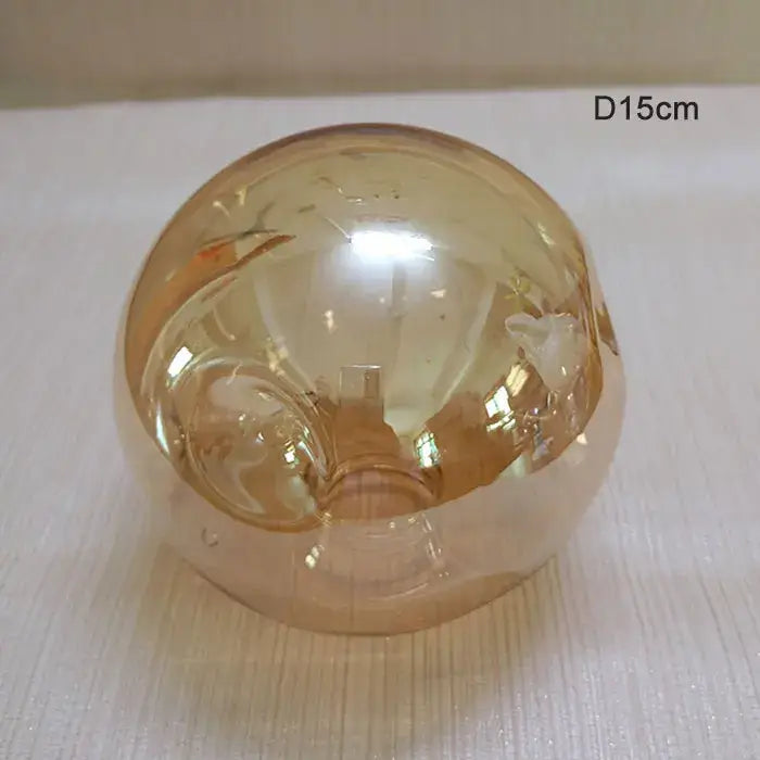 Modern gray glass shade replacement bedroom spherical lamp cover