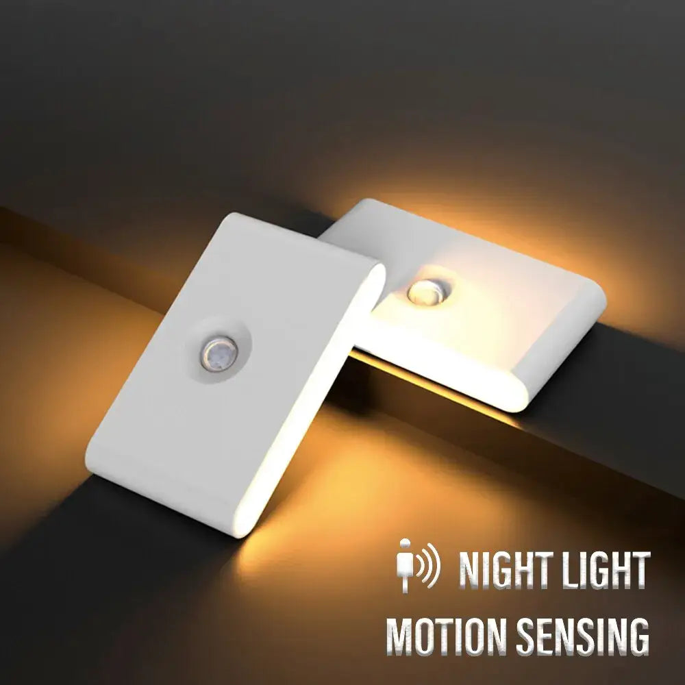 Modern gray induction night light motion sensor bedroom wall lamp