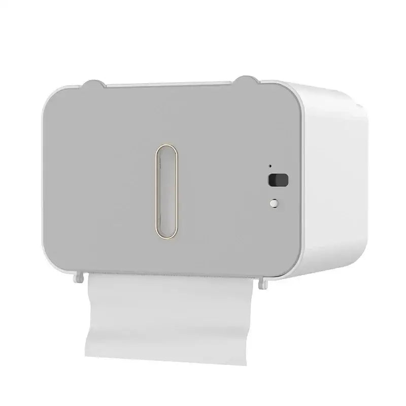 Modern gray induction toilet paper holder bathroom shelf