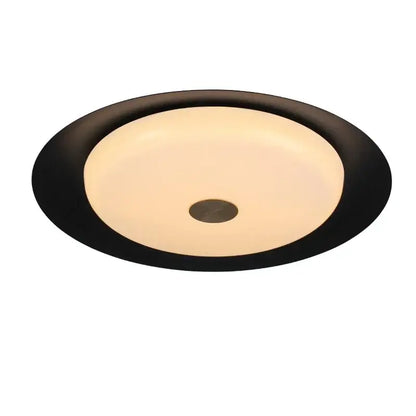 Modern gray leather platform bed bedroom led ceiling light