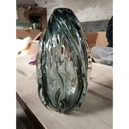 Modern gray swirl crystal table lamp bedroom night light