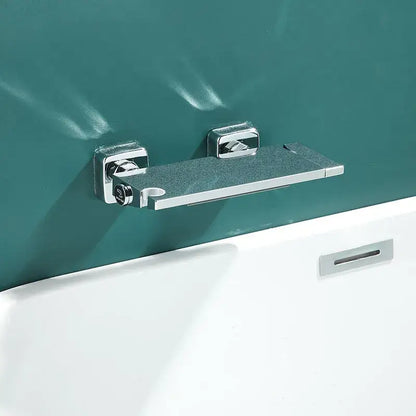 Modern gray wall mounted waterfall faucet set for bathroom shower