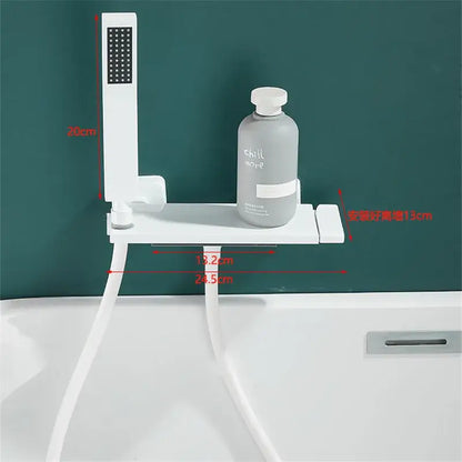 Modern gray wall mounted waterfall faucet set for bathroom shower