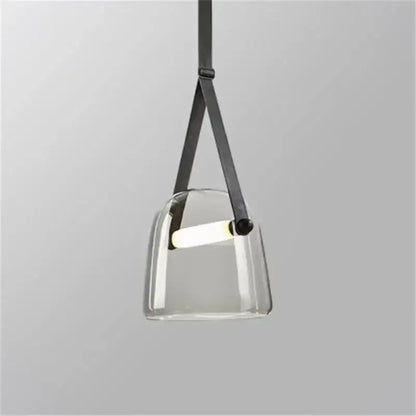 Modern gray & white glass chandelier living room light
