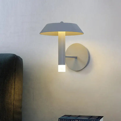 Modern gray & white wall sconce bedroom led light type