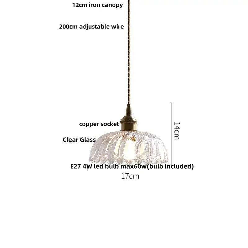 Modern green glass walnut wood pendant light dining room