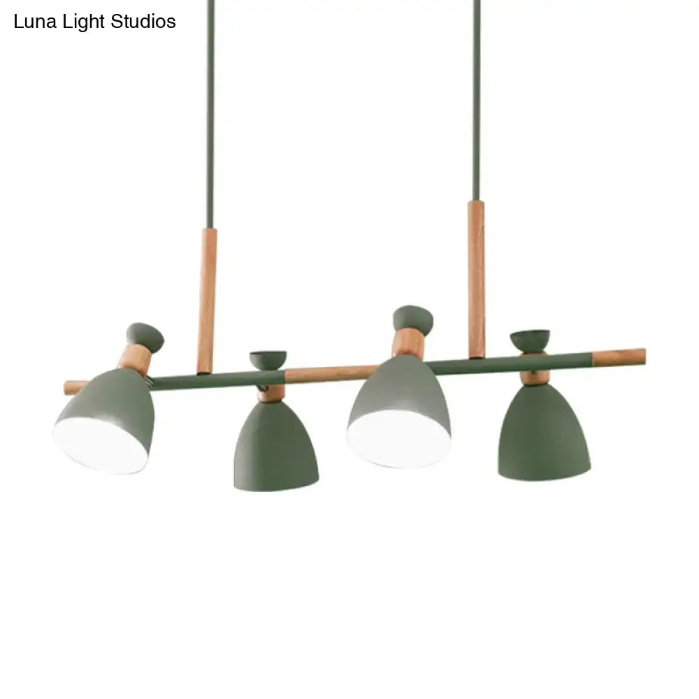 Modern green & grey kitchen pendant light e26 e27 bulb base