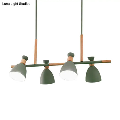 Modern green & grey kitchen pendant light e26 e27 bulb base