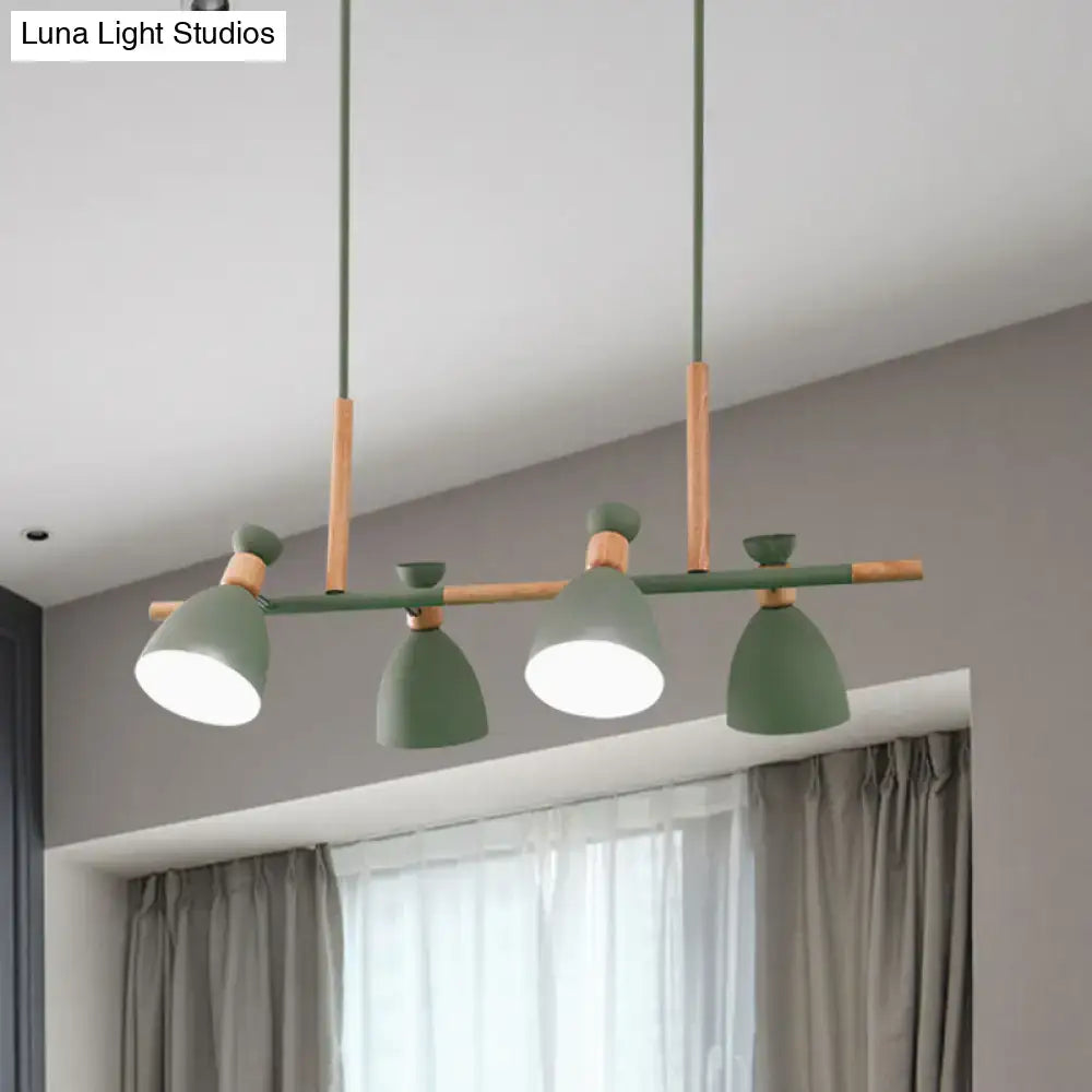 Modern green & grey kitchen pendant light e26 e27 bulb base