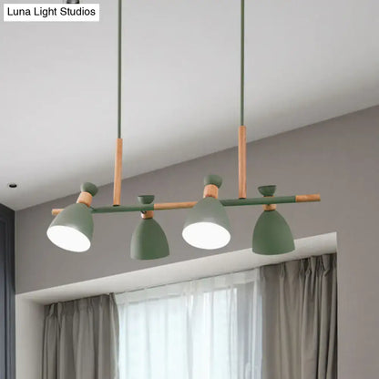 Modern green & grey kitchen pendant light e26 e27 bulb base