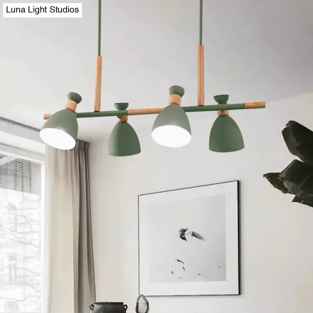 Modern green & grey kitchen pendant light e26 e27 bulb base