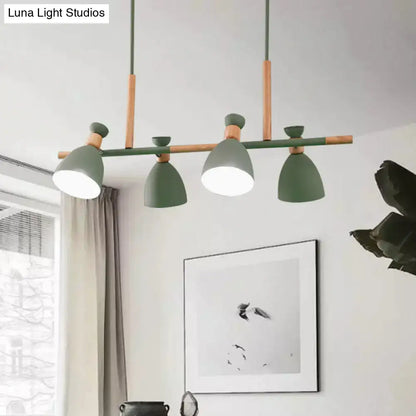 Modern green & grey kitchen pendant light e26 e27 bulb base