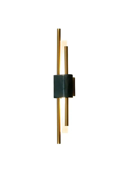 Modern green marble and gold light luxury wall lamp living room