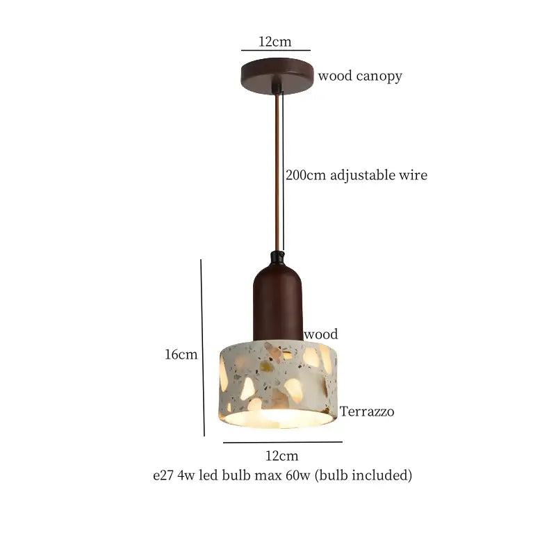 Modern green marble led pendant light – kitchen lighting fixture