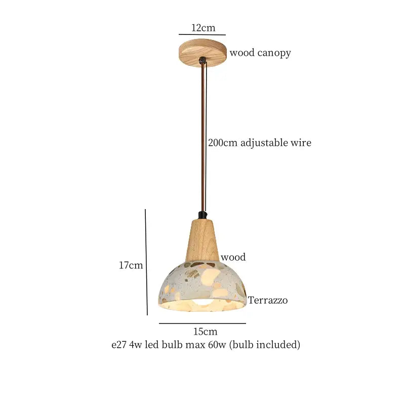 Modern green marble led pendant light – kitchen lighting fixture