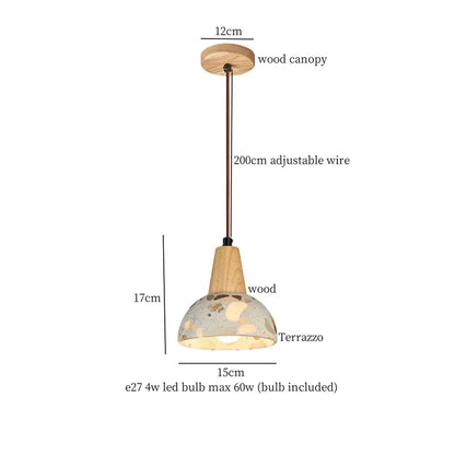 Modern green marble led pendant light – kitchen lighting fixture
