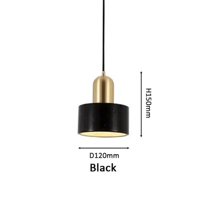 Modern green marble pendant light for dining room