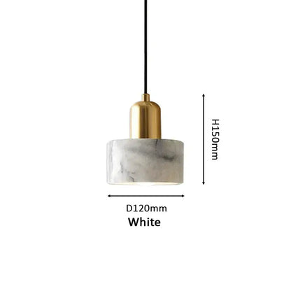 Modern green marble pendant light for dining room