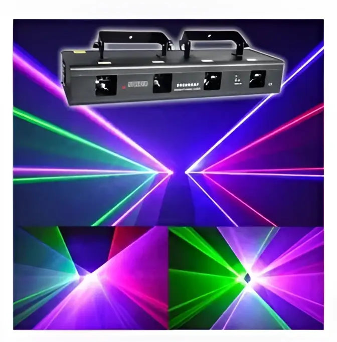 Modern green purple and pink lens rgby laser christmas projector bedroom