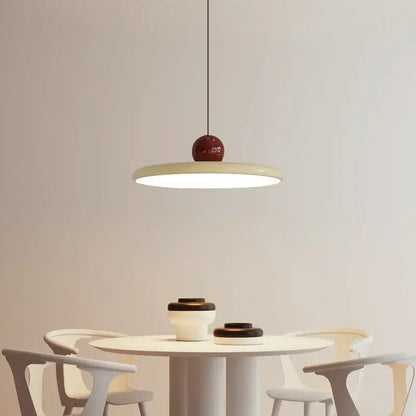 Modern green & red saucer pendant light dining room cream wind