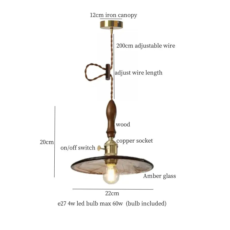 Modern green wave glass pendant light for living room