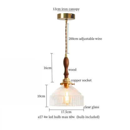 Modern green wave glass pendant light for living room