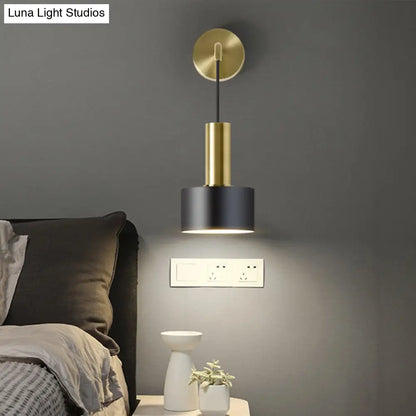 DecorBites™ Modern Grenade Shaped Wall Lamp - Metallic Single Bedside Lighting Fixture