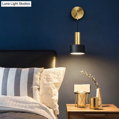 DecorBites™ Modern Grenade Shaped Wall Lamp - Metallic Single Bedside Lighting Fixture