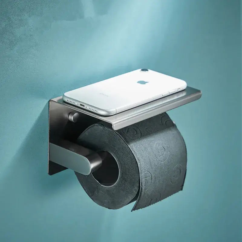 Modern grey bathroom accessories set stainless steel towel rack