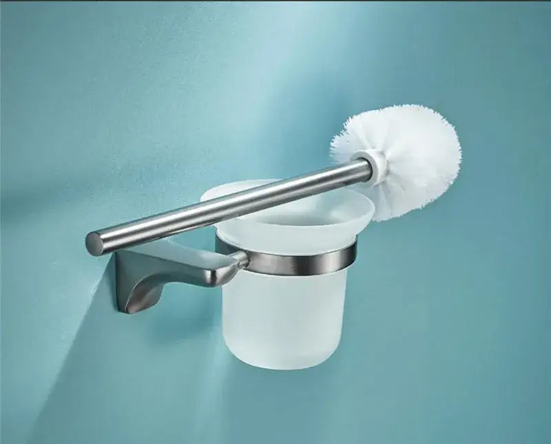 Modern grey bathroom accessories set stainless steel towel rack