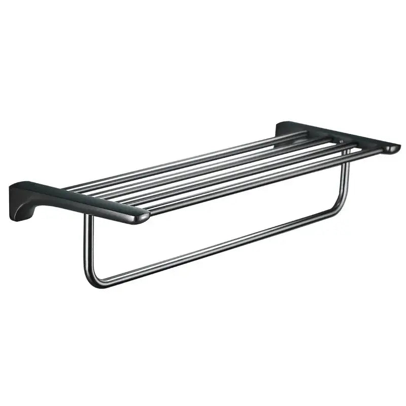 Modern grey bathroom accessories set stainless steel towel rack
