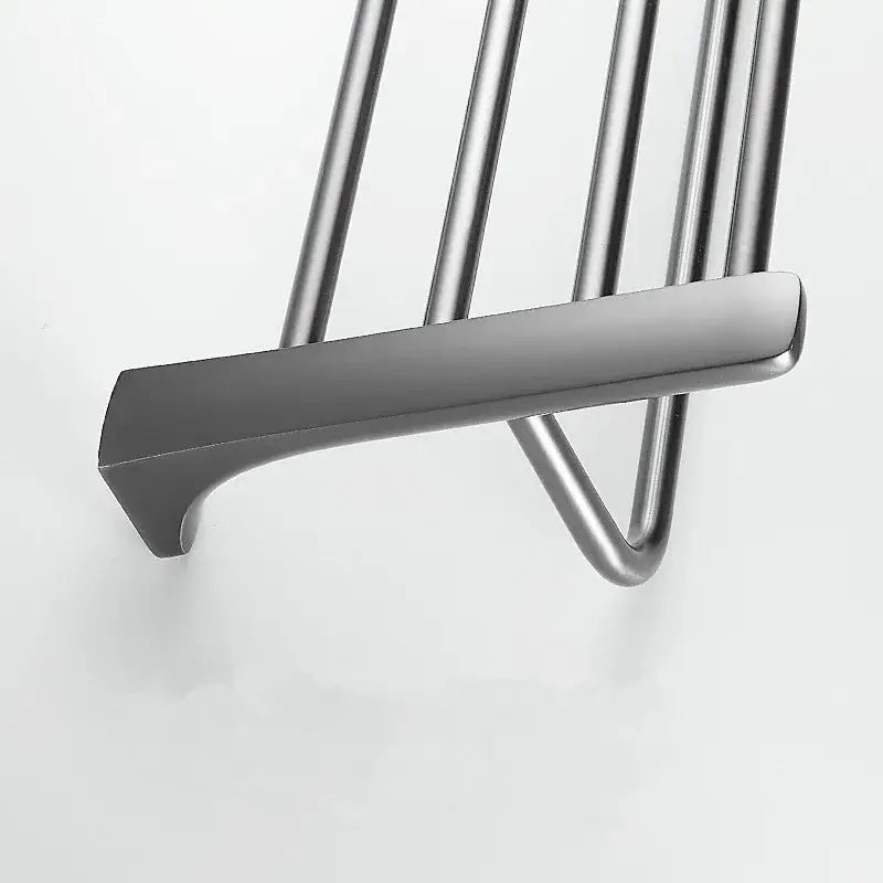 Modern grey bathroom accessories set stainless steel towel rack