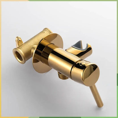 Modern grey brass bidet spray bathroom hot cold mixer valve